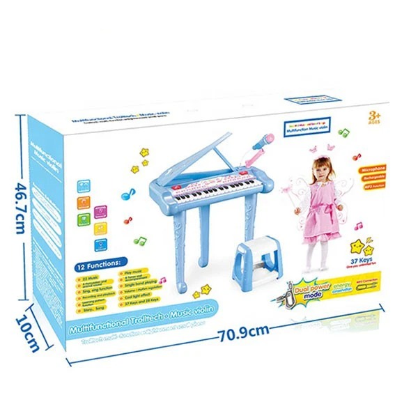 Đồ chơi đàn Piano 37 phím có ghế ngồi cho bé_DJ206