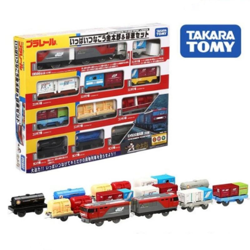 Mô hình 12 toa Takara Tomy EH500 Kintaro với 2 toa tàu và 10 toa chở hàng_208216