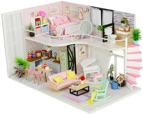Đồ chơi xếp hình nhà gỗ đẹp mắt_M035