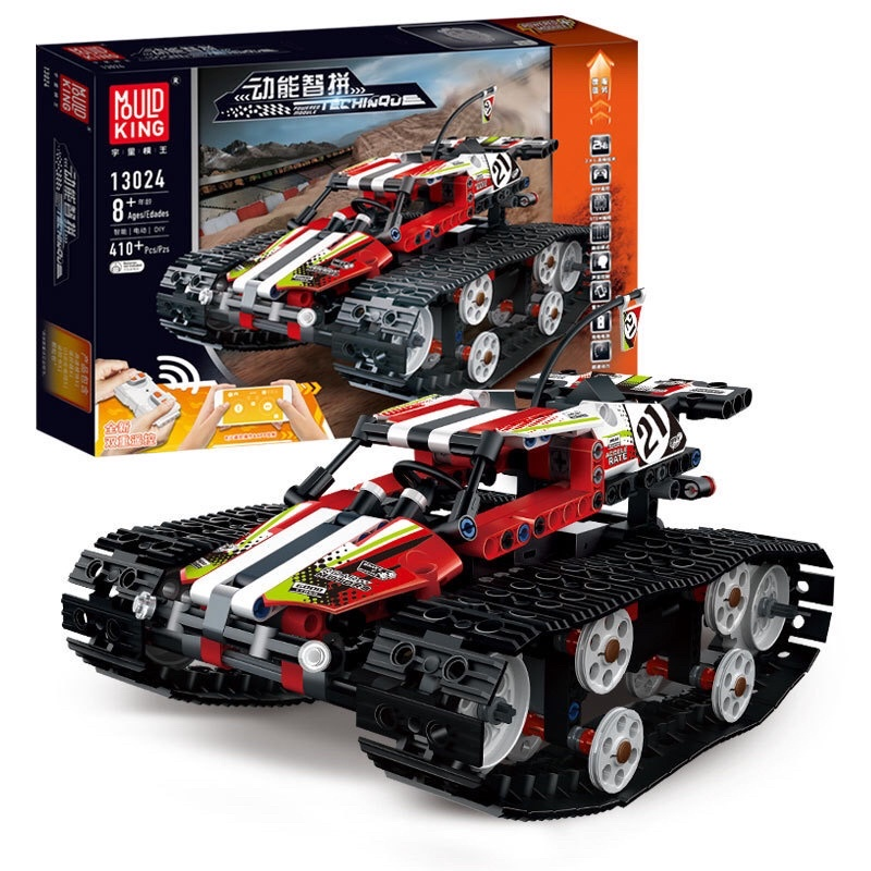 Đồ chơi xếp hình xe đua địa hình bánh xích điều khiển từ xa_13024