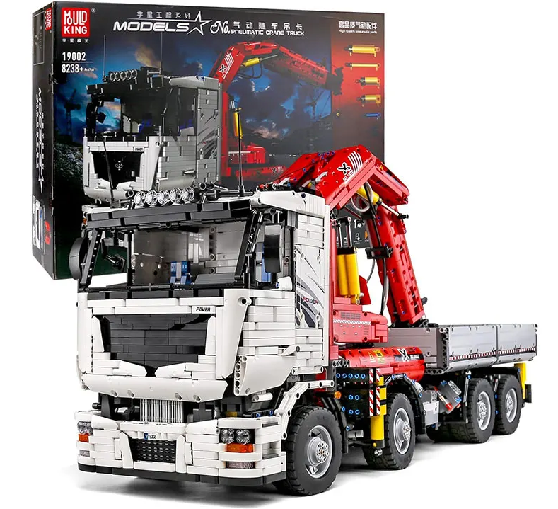 Đồ chơi xếp hình Xe Tải Cẩu Khí Nén điều khiển từ xa_19002