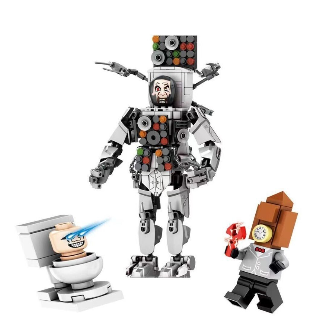 Đồ chơi xếp hình robot Skibidi Titan TV Man_JX041