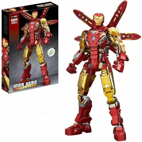 Đồ chơi xếp hình Iron Man MK85 Có Hiệu Ứng Đèn LED Laser_6009