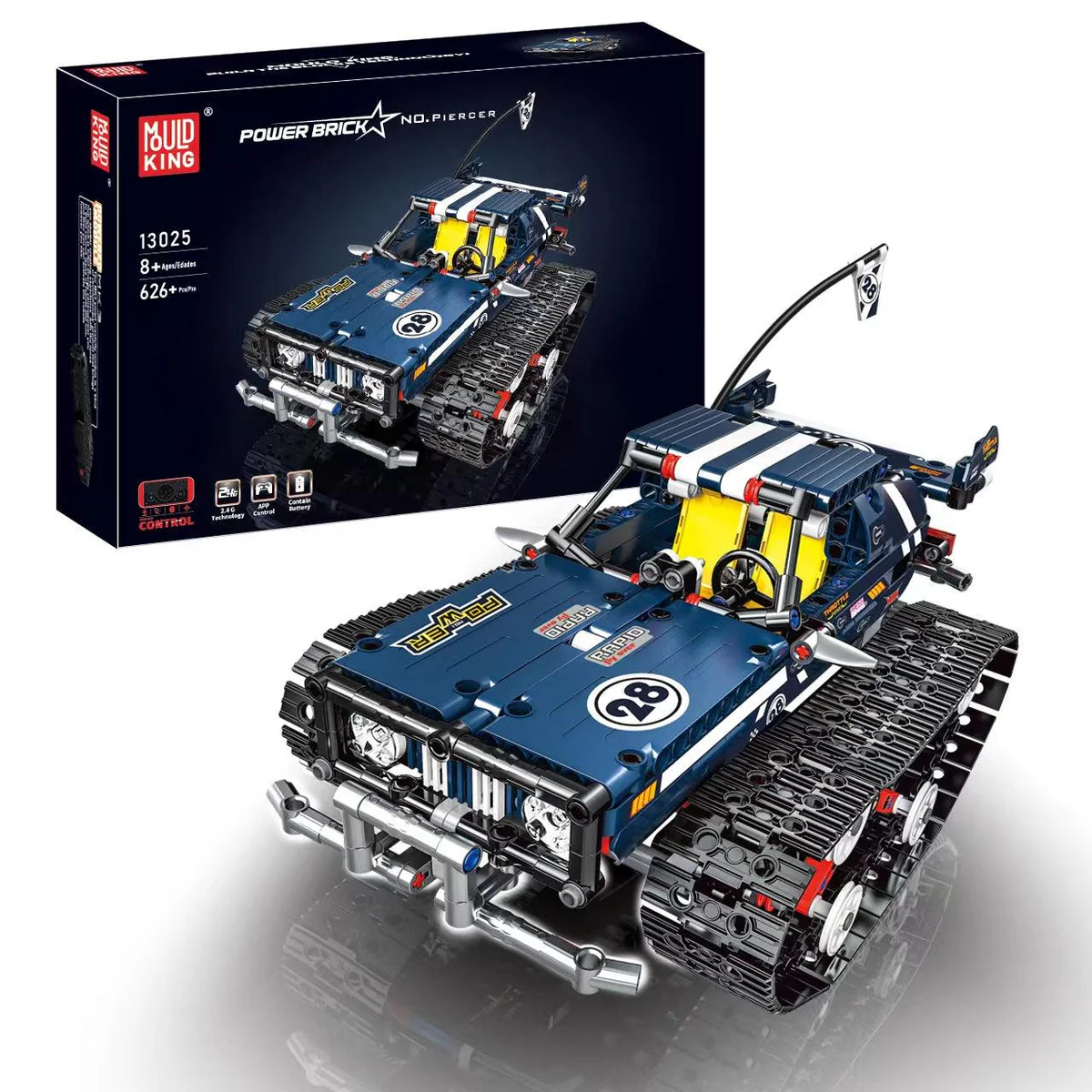 Đồ chơi xếp hình xe địa hình bánh xích điều khiển từ xa_13025