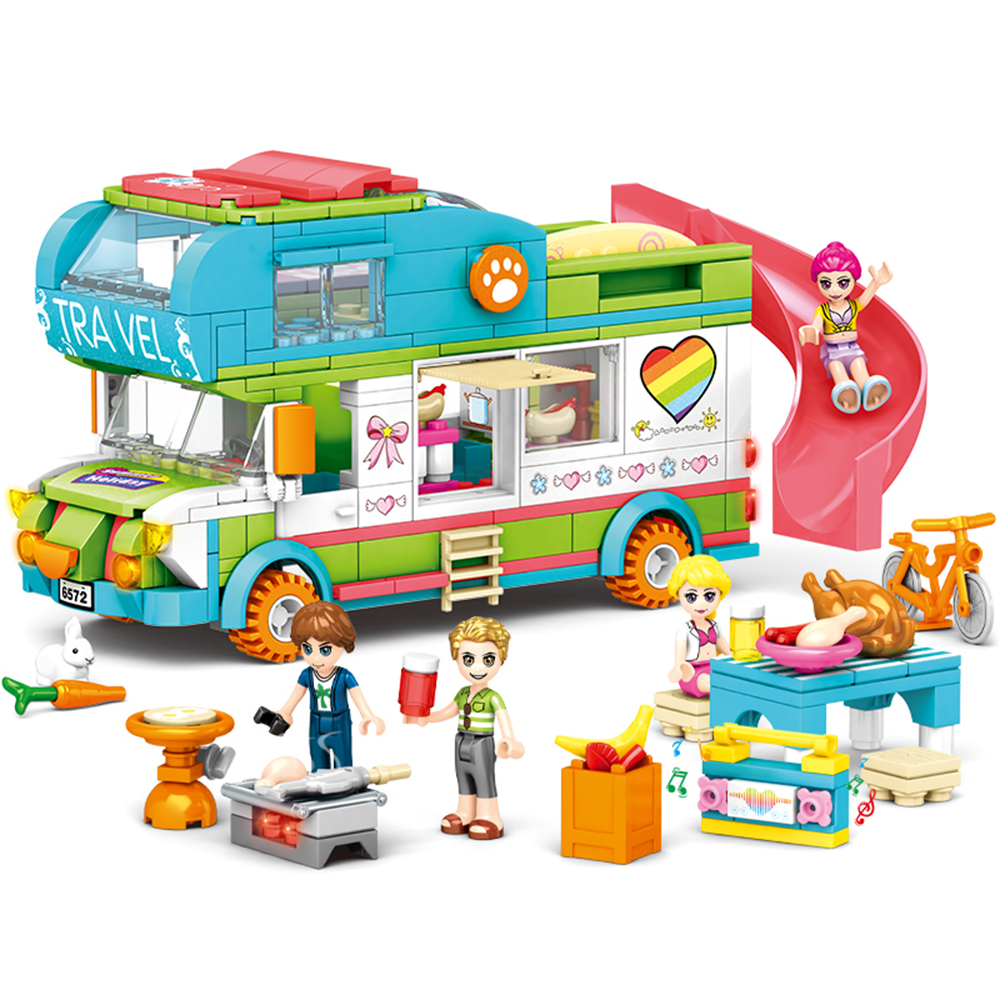 Đồ chơi xếp hình S-Girls Xe cắm trại bãi biển_SY6572