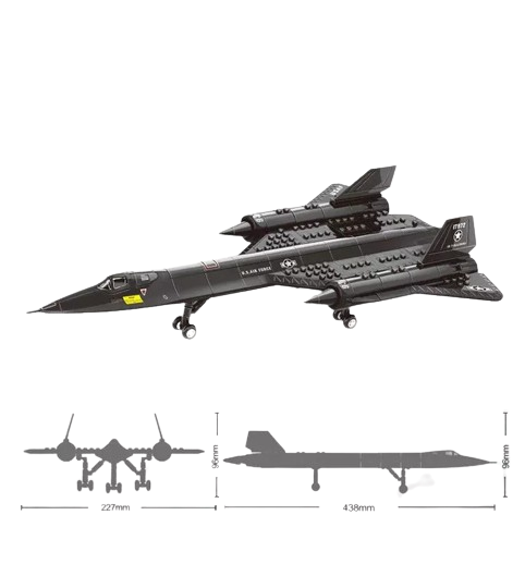 Đồ chơi xếp hình Máy bay SR-71 Blackbird_4005