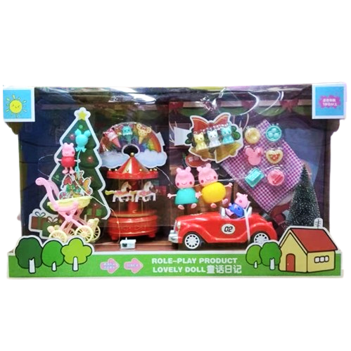 Đồ chơi Heo peppa (xe xanh)