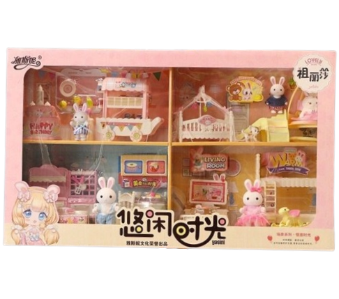 Đồ chơi nhà búp bê thỏ_6682