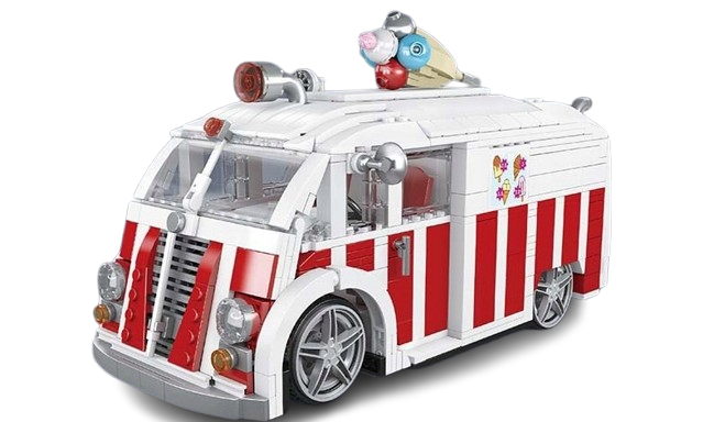 Đồ chơi xếp hình xe bán kem_10039