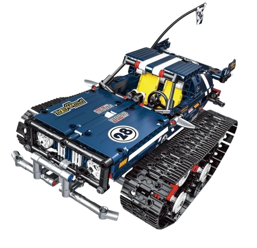 Đồ chơi xếp hình xe địa hình bánh xích điều khiển từ xa_13025