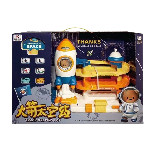 Đồ chơi gara ô tô phi hành gia gấu Teddy_3388-58