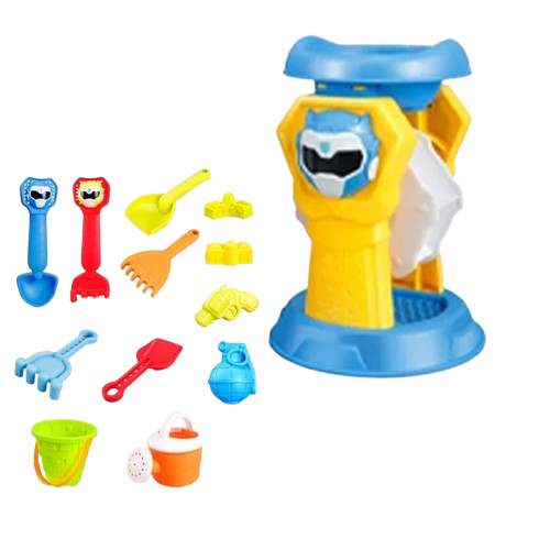 Đồ chơi xúc cát đi biển màu vàng_123-17