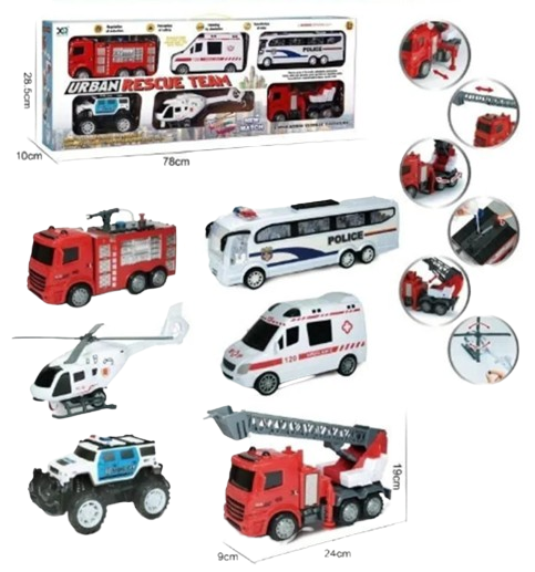 Mô hình 6 xe cứu hộ_XLQ-6S