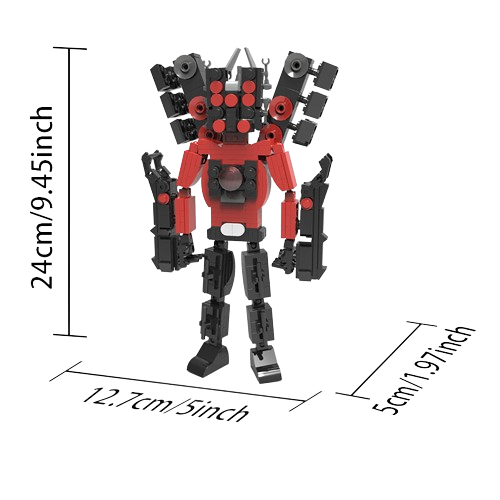 Đồ chơi xếp hình Robot Skibidi Toilet Camera Man_2412