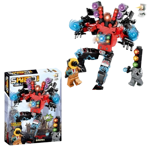 Đồ chơi xếp hình Robot Skibidi Titan Audio Man_JX039