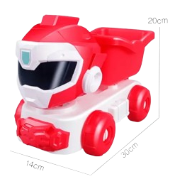 Đồ chơi xúc cát ô tô siêu nhân đỏ_123-15