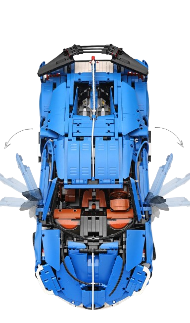 Đồ chơi xếp hình ô tô Bugatti Divo có điều khiển_13125