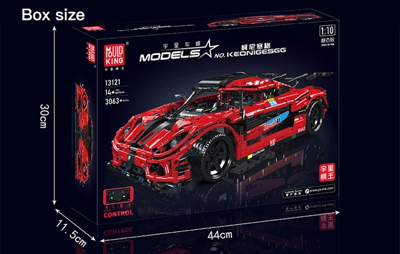 Đồ chơi xếp hình Siêu xe Koenigsegg One có điều khiển_13121