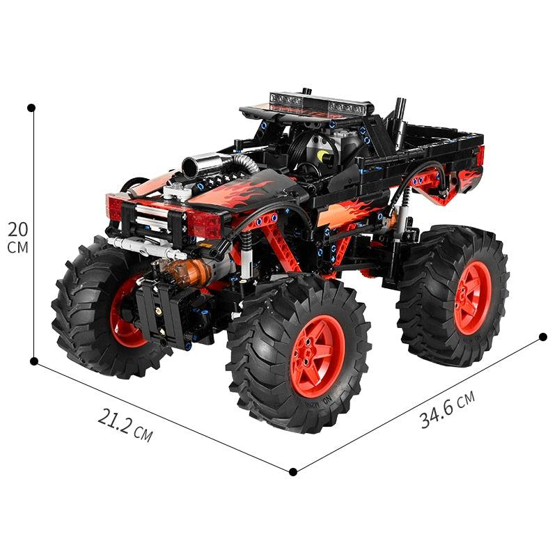 Đồ chơi xếp hình ô tô Monster Trucks điều khiển từ xa_18008