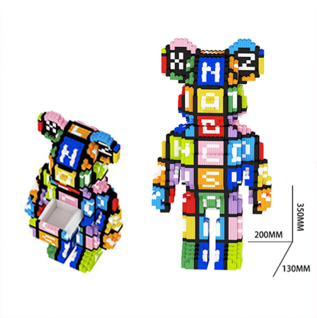 Đồ chơi xếp hình Bearbrick chữ cái ABC_1700