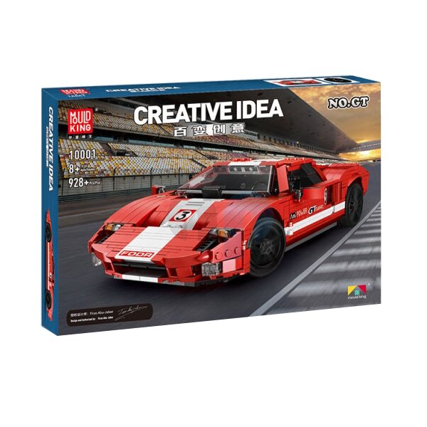 Đồ chơi xếp hình ô tô Red Phanton Fords GT có điều khiển_10001