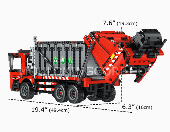 Đồ chơi xếp hình ô tô vệ sinh môi trường có điều khiển_15019