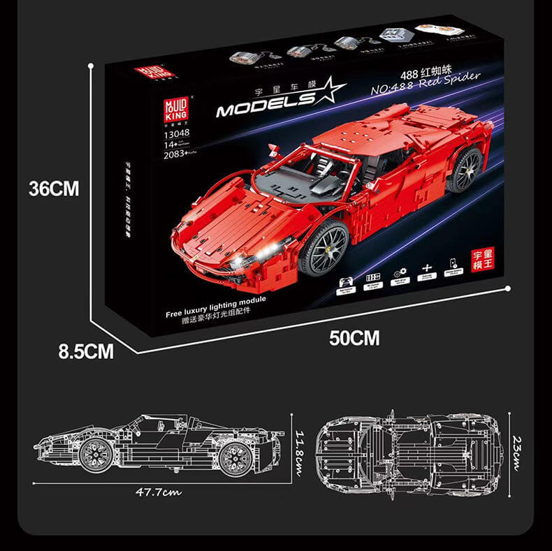 Đồ chơi xếp hình ô tô Spider Convertible có điều khiển_13048