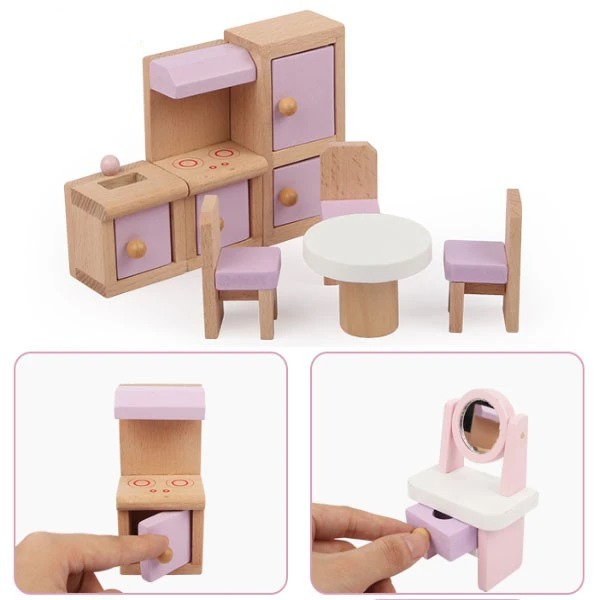 Đồ chơi nhà búp bê bằng gỗ_19029