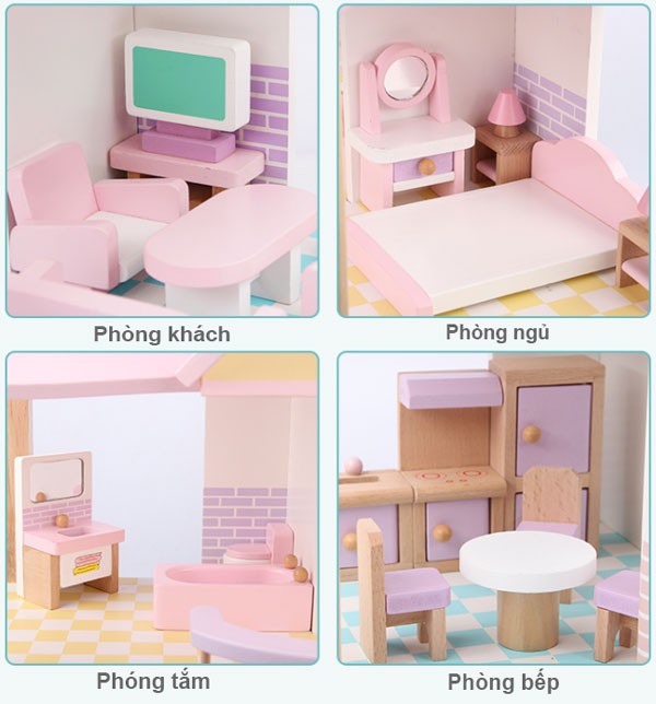 Đồ chơi nhà búp bê bằng gỗ_19029
