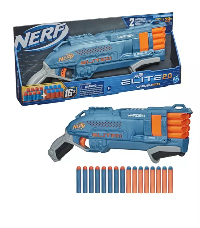 Đồ chơi súng NERF N-STRIKE ELITE 2.0 WARDEN DB-8 BLASTER E9960_E9959