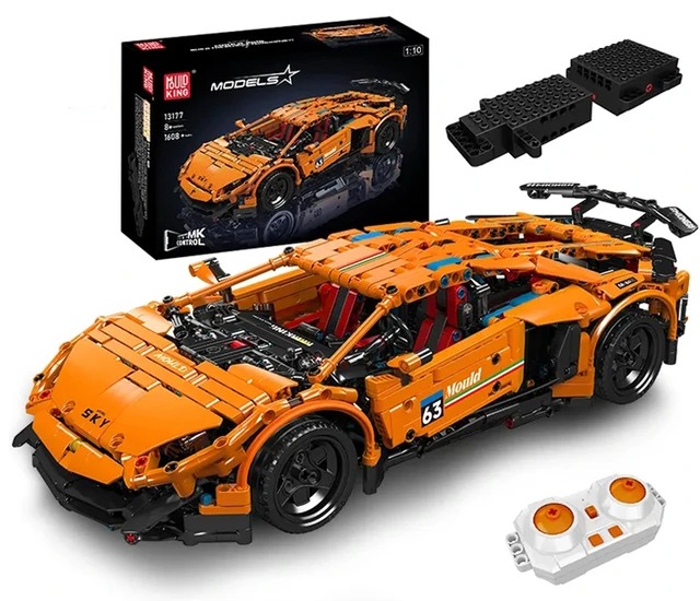 Đồ chơi xếp hình ô tô Lamborghini Aventador SVJ có điều khiển_13177