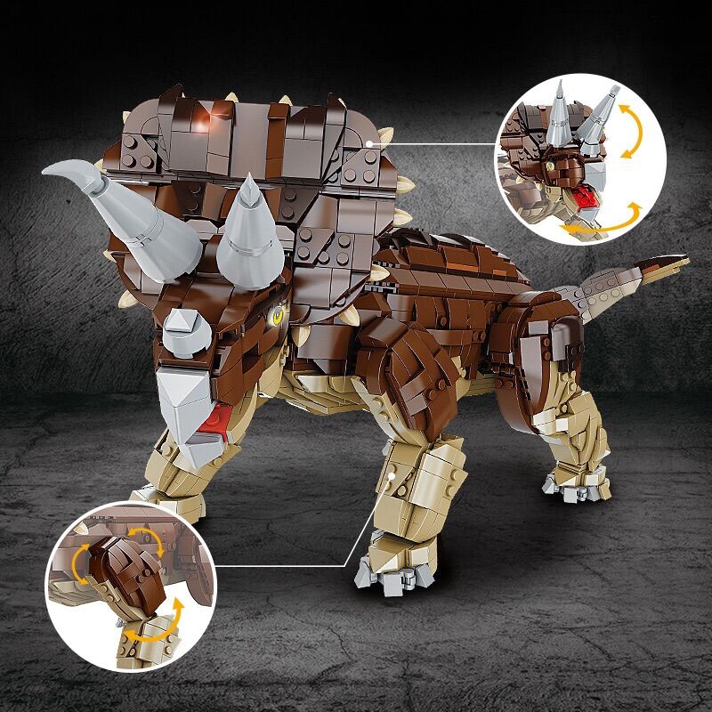 Đồ chơi xếp hình khủng long 3 sừng Tricerators_6203