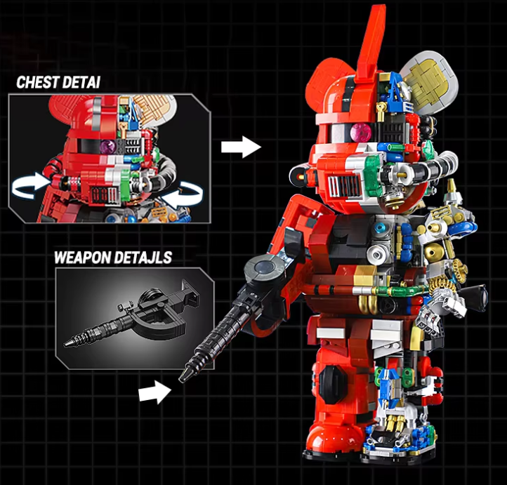 Đồ chơi xếp hình Bearbrick Robot Zaku_188010