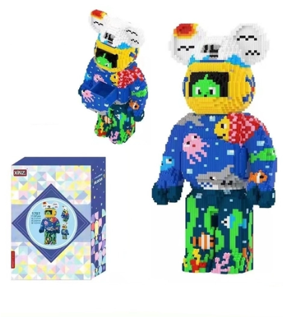 Đồ chơi xếp hình Bearbrick họa tiết tàu ngầm_1707