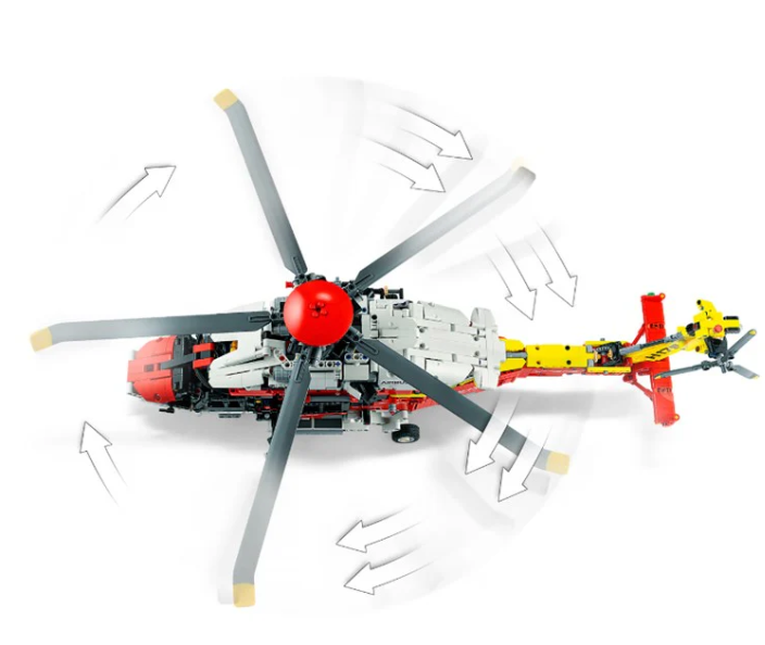Đồ chơi xếp hình máy bay Airbus H175 Rescue Helicopter_74666
