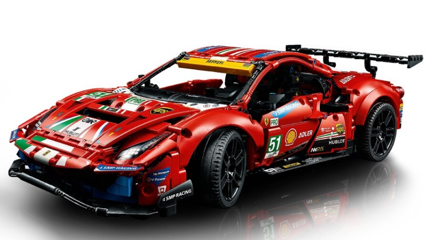 Đồ chơi xếp hình xe Ferrari 488 GTE