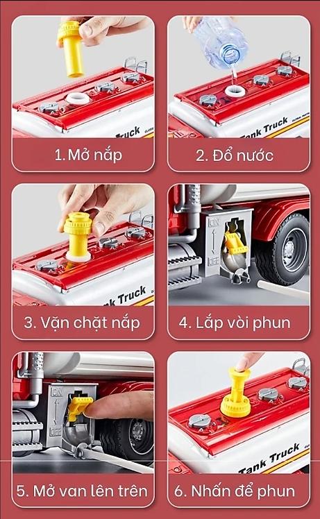 Mô hình Xe bồn có đèn nhạc_666-59P