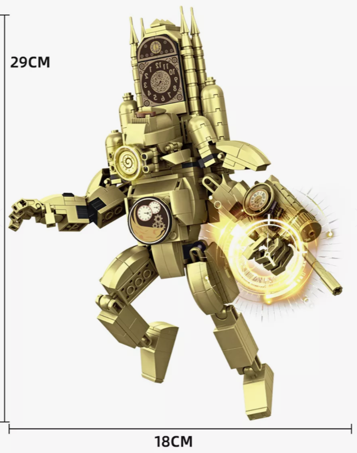 Đồ chơi xếp hình Robot Skibidi Toilet Clock Man_2413