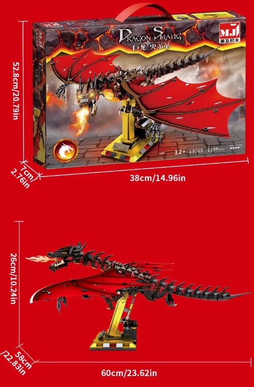 Đồ chơi xếp hình rồng lửa Smaug_13003
