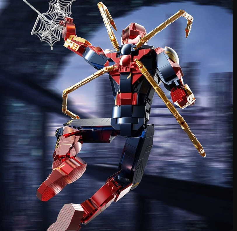Đồ chơi xếp hình người nhện Spider Man Armor Mark III No Way Home_6015