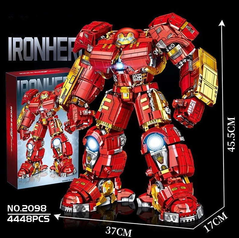 Đồ chơi xếp hình Super Heroes Ironman Robot HulkBuster_2098
