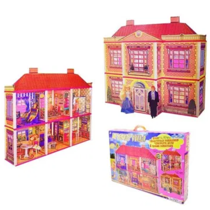 Đồ chơi xếp hình Nhà búp bê lâu đài cung điện Barbie_EJ80177R