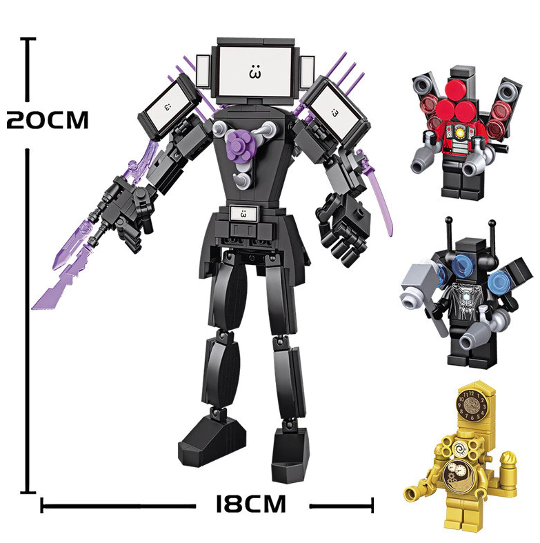 Đồ chơi xếp hình Robot Skibidi Titan TV_2031