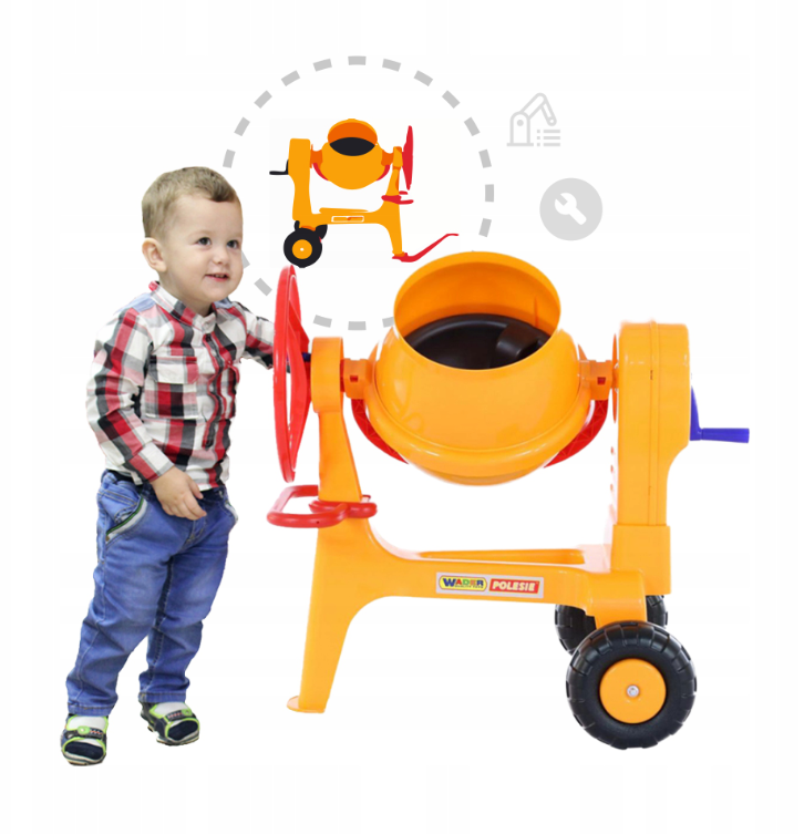 Đồ chơi máy trộn bê tông lớn WADER
