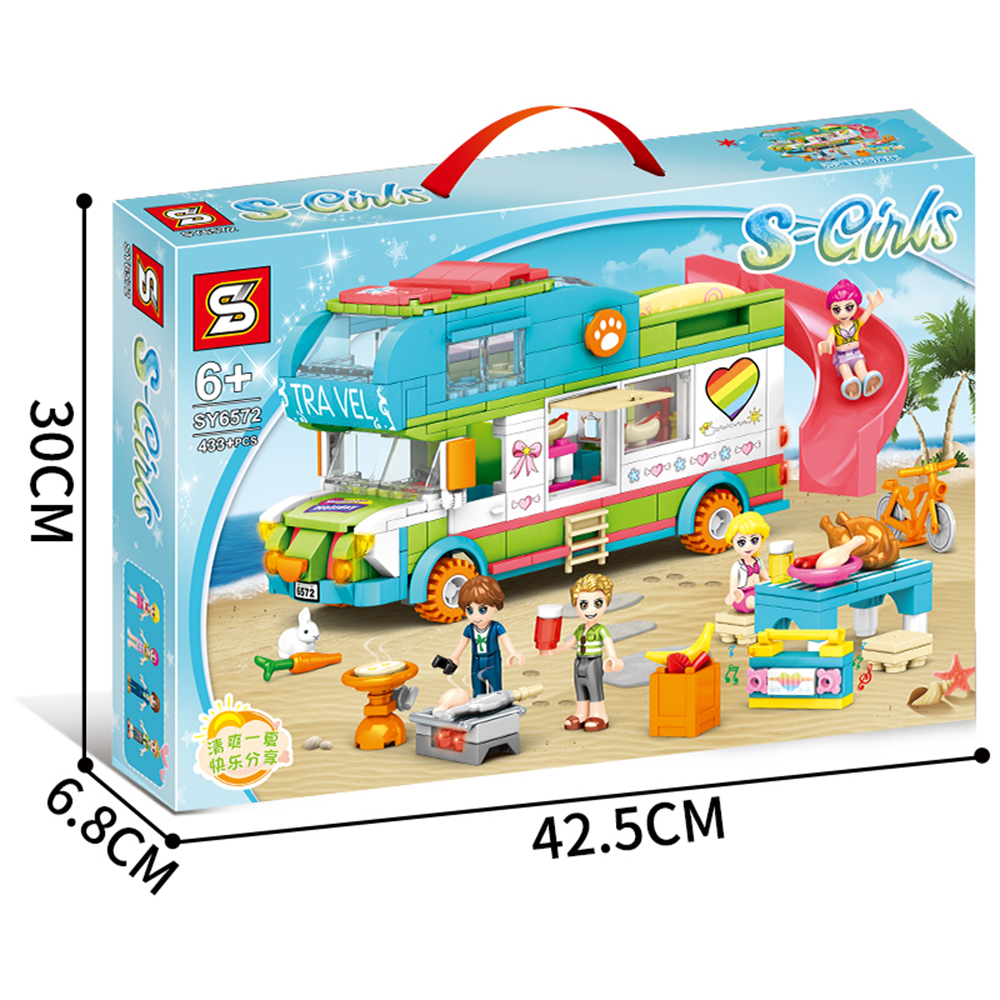 Đồ chơi xếp hình S-Girls Xe cắm trại bãi biển_SY6572