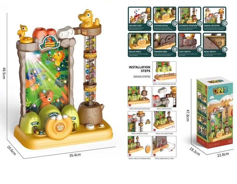 Đồ chơi máy hứng bi khủng long Dino vui nhộn cho bé_3000C