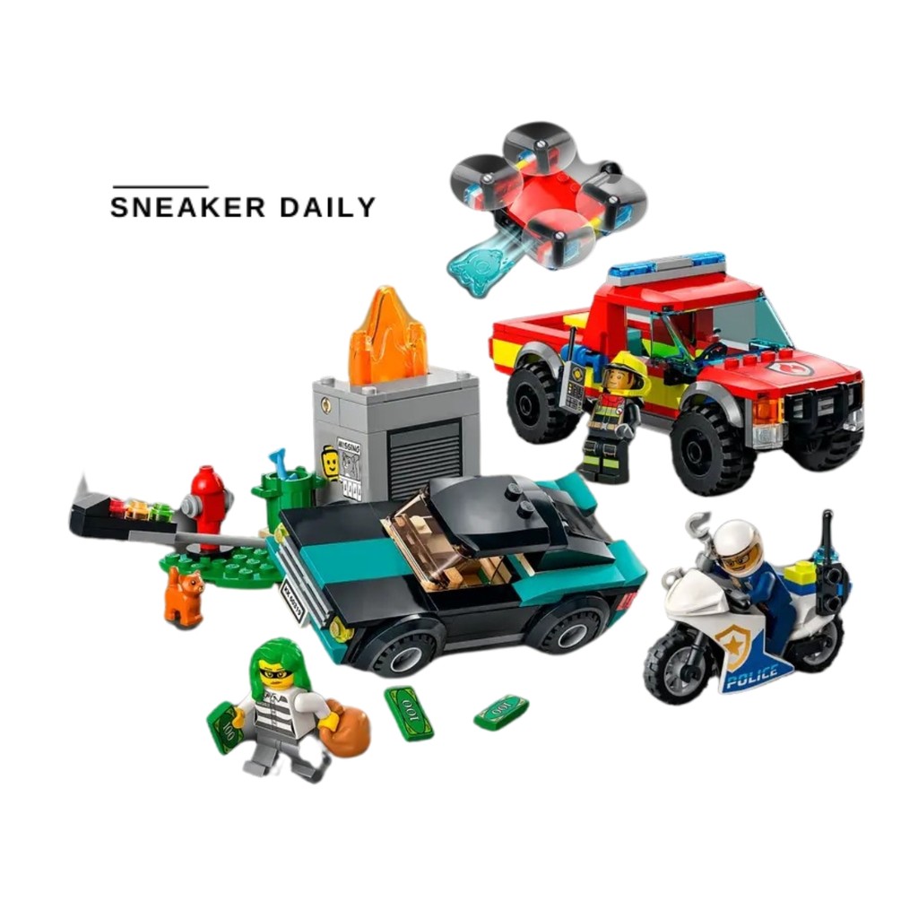 Đồ chơi xếp hình lego city xe cứu hoả cảnh sát 60319