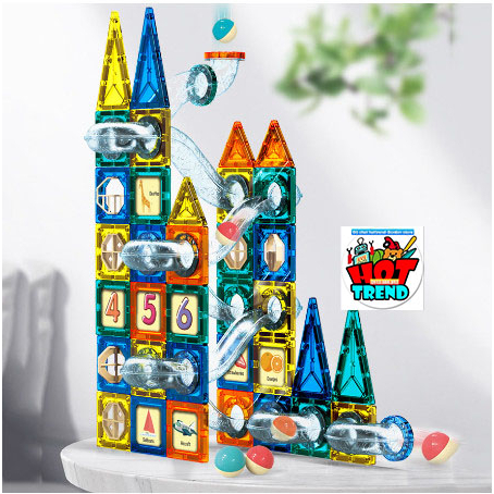 Đồ chơi xếp hình lâu đài nam châm 9918B