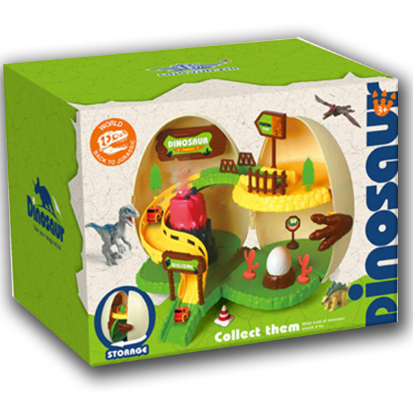 Đồ chơi khủng long deAO cho trẻ em với 4 mô hình khủng long và 2 ô tô khủng long mini_SG3003