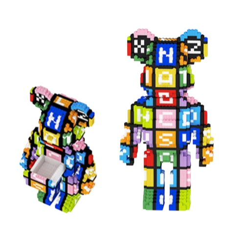 Đồ chơi xếp hình Bearbrick chữ cái ABC_1700